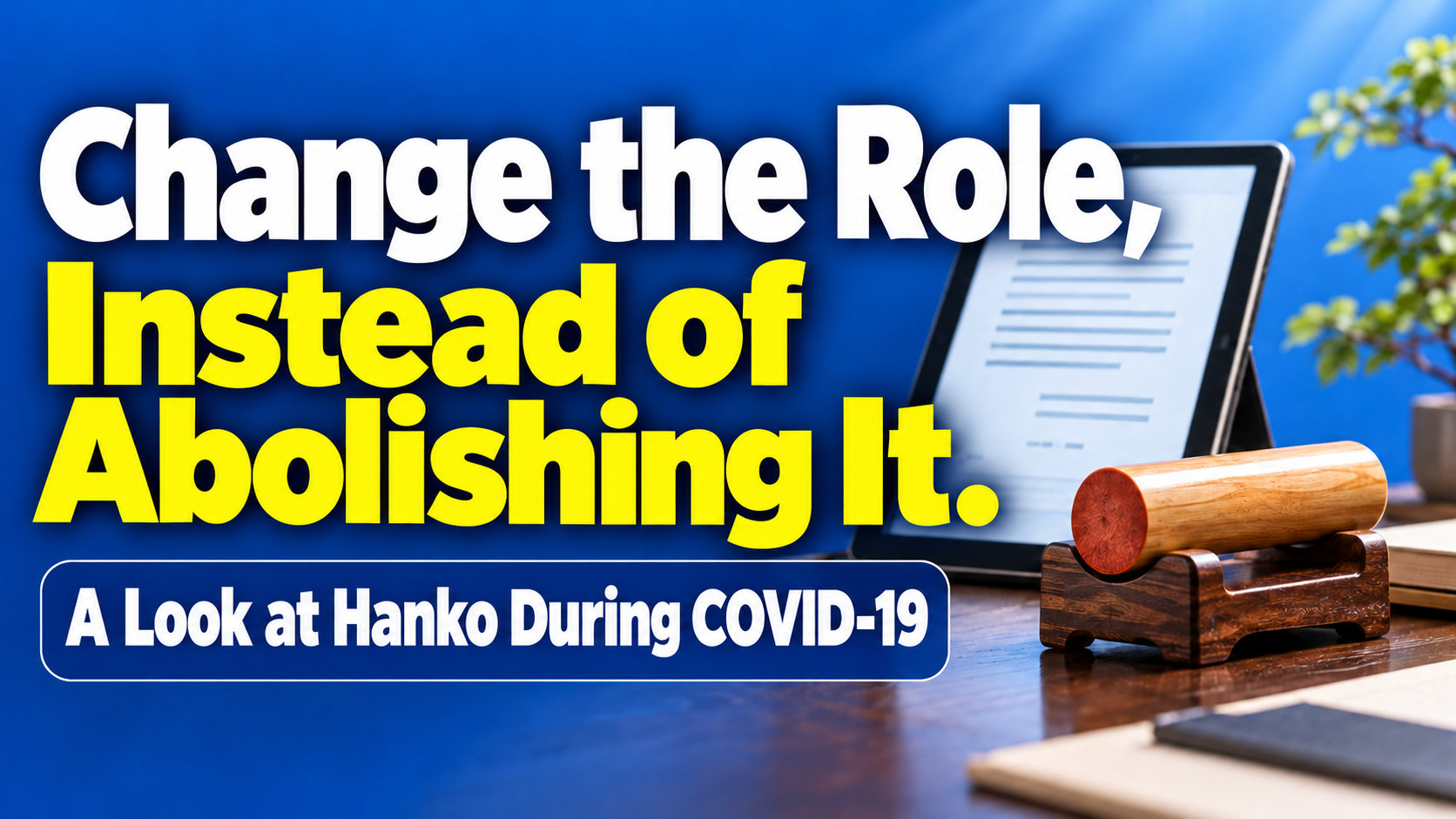 Article illustration: Change the Role, Instead of Abolishing It.