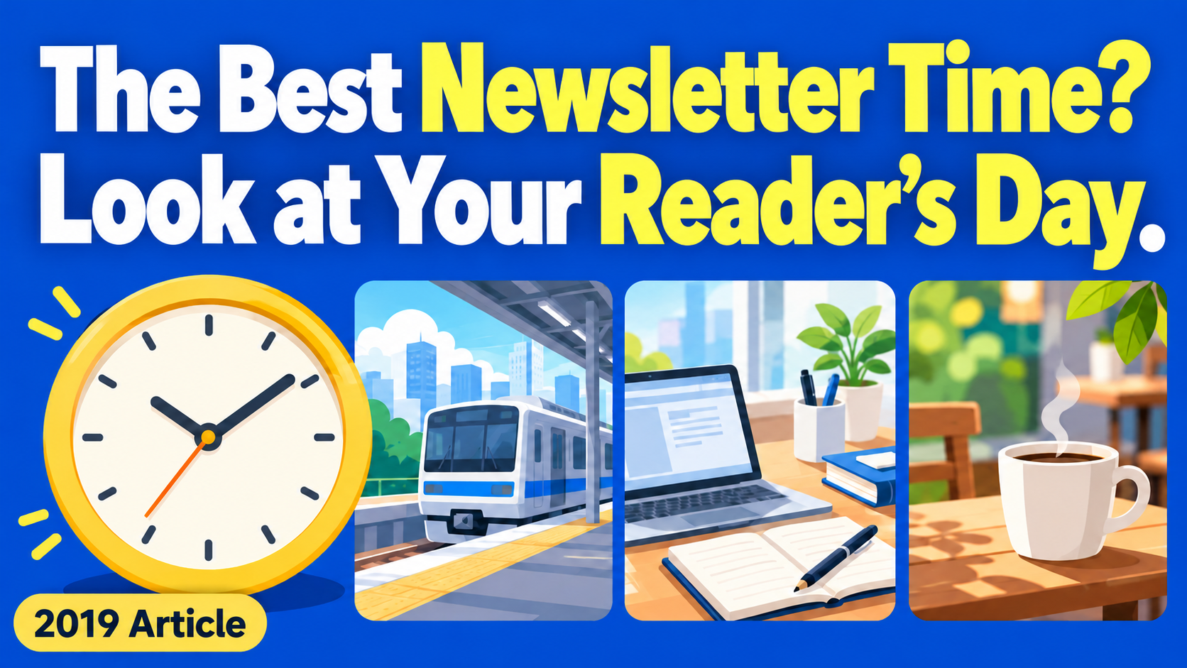 Article illustration: The Best Newsletter Time? Look at Your Reader’s Day.